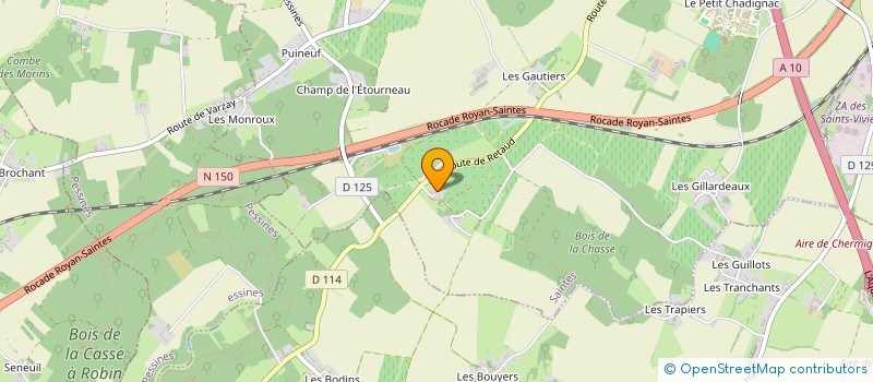 localisation de l'entreprise MONSIEUR ROBERT HERVOUET  SAINTES