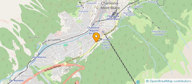 localisation de l'entreprise MONSIEUR ROBERT HIGGINSON  CHAMONIX-MONT-BLANC
