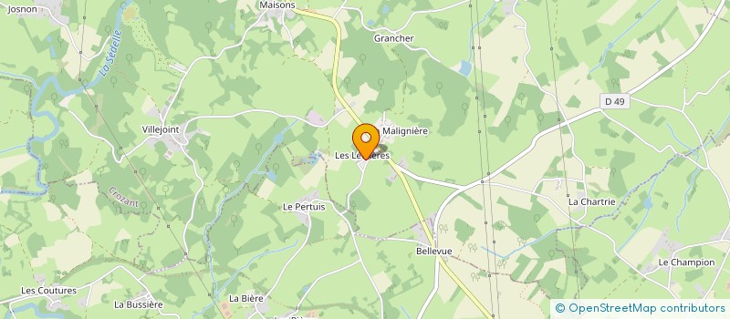 localisation de l'entreprise MONSIEUR ROBERT HINES à CROZANT