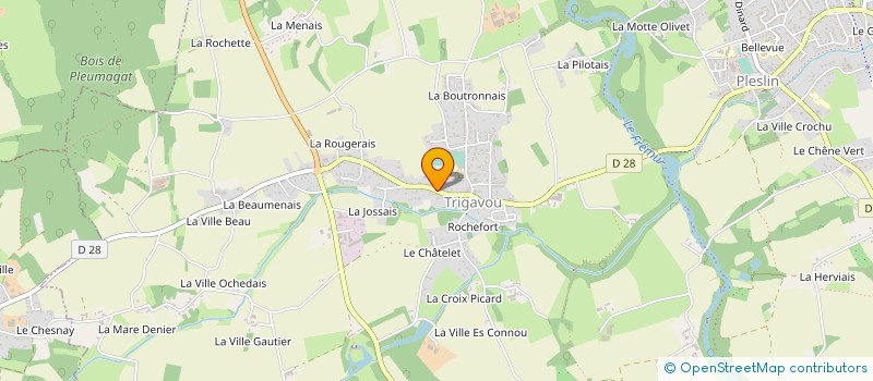 localisation de l'entreprise MONSIEUR ROBERT HOGUE à PLESLIN TRIGAVOU