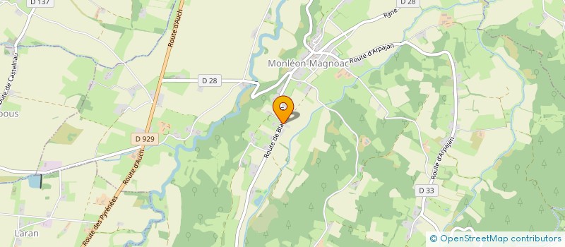 localisation de l'entreprise MONSIEUR ROBERT HOLMES  MONLEON-MAGNOAC