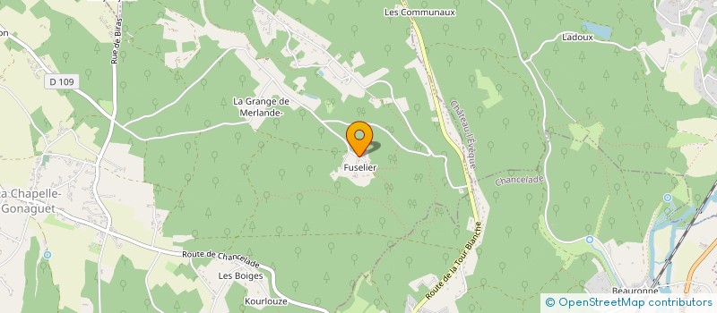 localisation de l'entreprise MONSIEUR ROBERT HORDEQUIN à LA CHAPELLE-GONAGUET