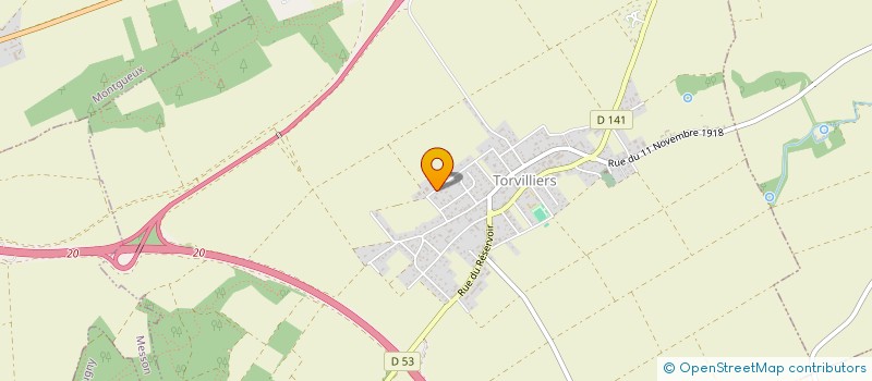 localisation de l'entreprise MONSIEUR ROBERT HUGOT  TORVILLIERS