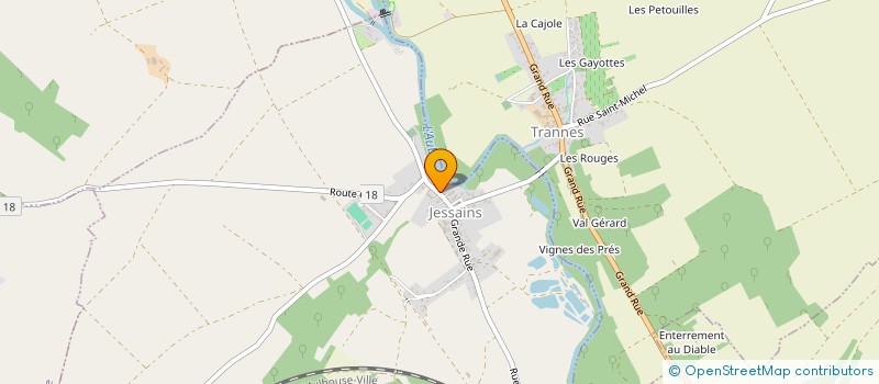 localisation de l'entreprise MONSIEUR ROBERT HUNTER  JESSAINS