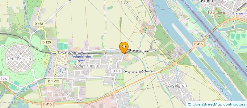 localisation de l'entreprise MONSIEUR ROBERT HUSSER  VOLGELSHEIM