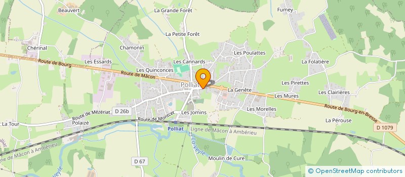 localisation de l'entreprise MONSIEUR ROBERT HUTHER  POLLIAT