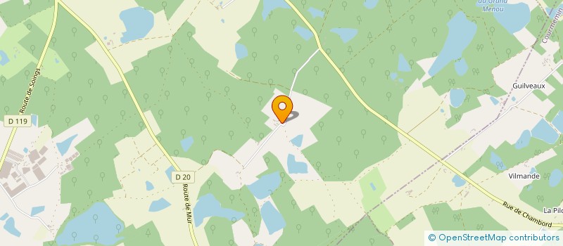 localisation de l'entreprise MONSIEUR ROBERT HUTTEAU  FONTAINES EN SOLOGNE