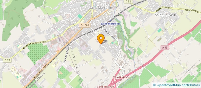 localisation de l'entreprise MONSIEUR ROBERT ISERABLE  SAINT-MARCELLIN