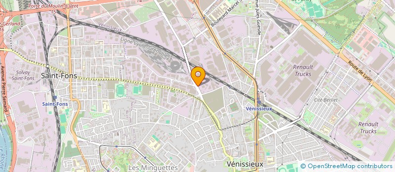 localisation de l'entreprise MONSIEUR ROBERT JACQUINOT  VENISSIEUX