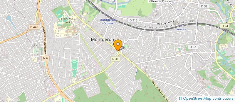 localisation de l'entreprise MONSIEUR ROBERT JAMET à MONTGERON