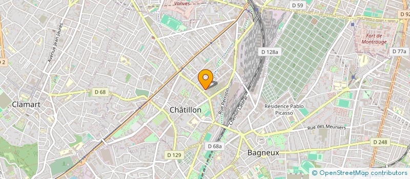 localisation de l'entreprise MONSIEUR ROBERT JANIER  CHATILLON