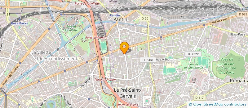localisation de l'entreprise MONSIEUR ROBERT JANITZ à PANTIN