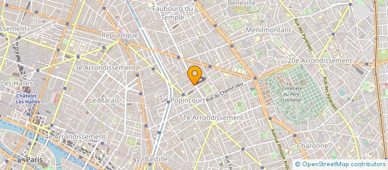 localisation de l'entreprise MONSIEUR ROBERT JARDIN à PARIS