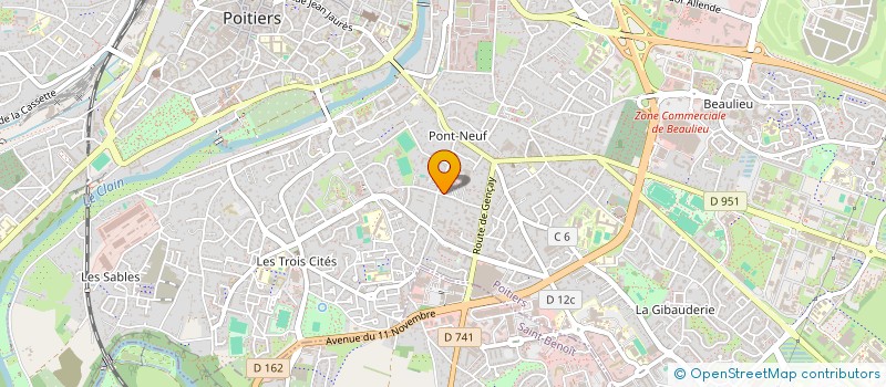 localisation de l'entreprise MONSIEUR ROBERT JEAN AURELIO NIEL à POITIERS