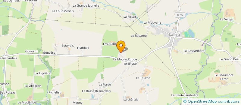 localisation de l'entreprise MONSIEUR ROBERT JOUON  LA COUYERE