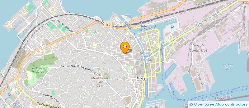 localisation de l'entreprise MONSIEUR ROBERT JUAN  SETE