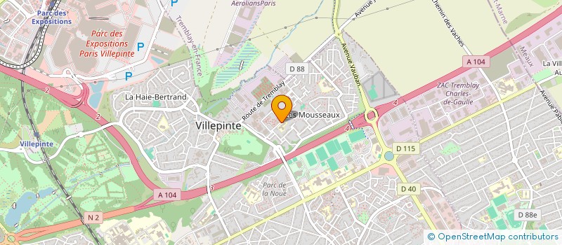 localisation de l'entreprise MONSIEUR ROBERT KAMINSKI  VILLEPINTE