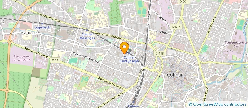 localisation de l'entreprise MONSIEUR ROBERT KAUFFMANN  COLMAR