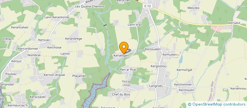 localisation de l'entreprise MONSIEUR ROBERT KERGOURLAY  MOELAN SUR MER