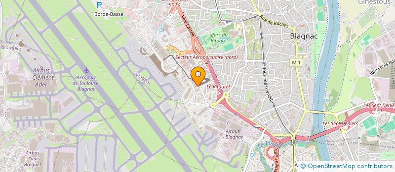 localisation de l'entreprise MONSIEUR ROBERT KUBASZEWSKI  BLAGNAC