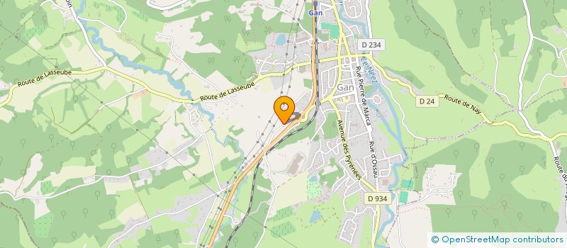 localisation de l'entreprise MONSIEUR ROBERT LABAT  GAN