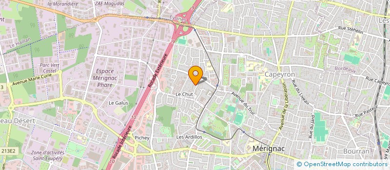 localisation de l'entreprise MONSIEUR ROBERT LACAILE  MERIGNAC