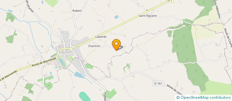 localisation de l'entreprise MONSIEUR ROBERT LACHEZE  LAUZUN