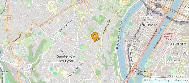 localisation de l'entreprise MONSIEUR ROBERT LADAVIERE  SAINTE-FOY-LES-LYON