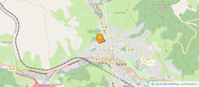 localisation de l'entreprise MONSIEUR ROBERT LAFAY  TARARE