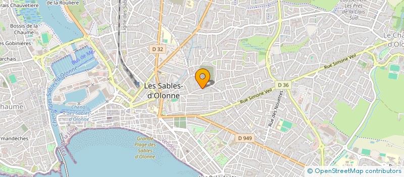 localisation de l'entreprise MONSIEUR ROBERT LAFONT à LES SABLES D'OLONNE