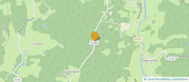 localisation de l'entreprise MONSIEUR ROBERT LAGNEAU  ALLIGNY-EN-MORVAN