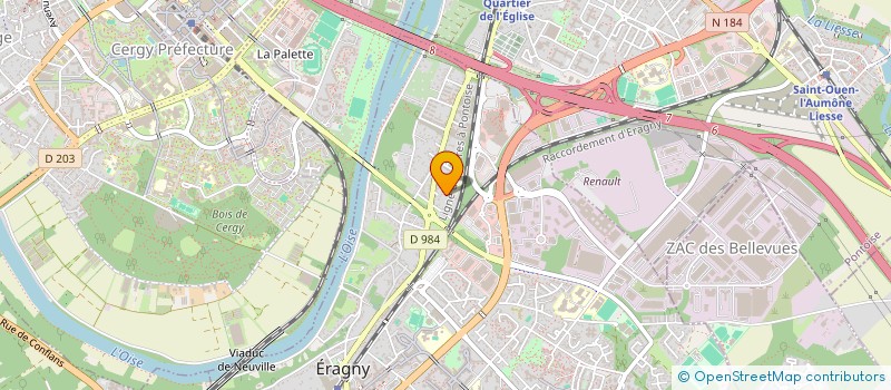 localisation de l'entreprise MONSIEUR ROBERT LAGUE  ERAGNY