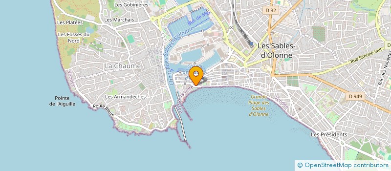 localisation de l'entreprise MONSIEUR ROBERT LAINE à LES SABLES D'OLONNE
