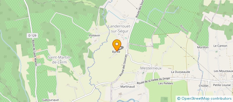 localisation de l'entreprise MONSIEUR ROBERT LALANNE  DAUBEZE