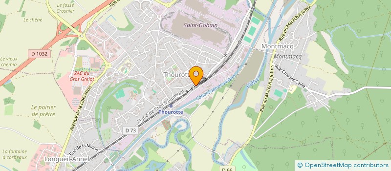 localisation de l'entreprise MONSIEUR ROBERT LAMITIE  THOUROTTE