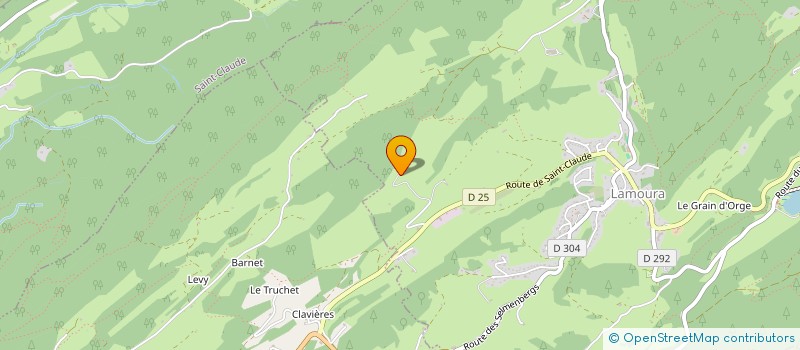 localisation de l'entreprise MONSIEUR ROBERT LAMY-CHAPPUIS  LAMOURA