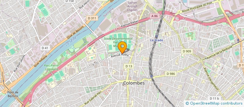 localisation de l'entreprise MONSIEUR ROBERT LANGOU à COLOMBES