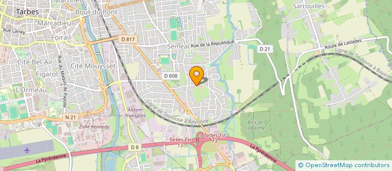 localisation de l'entreprise MONSIEUR ROBERT LAPEYRE  SEMEAC