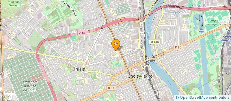 localisation de l'entreprise MONSIEUR ROBERT LAPORTE  THIAIS