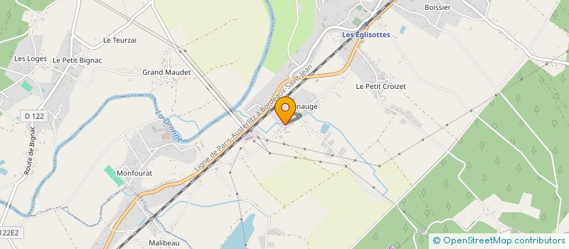 localisation de l'entreprise MONSIEUR ROBERT LARRE  LES EGLISOTTES-ET-CHALAURES