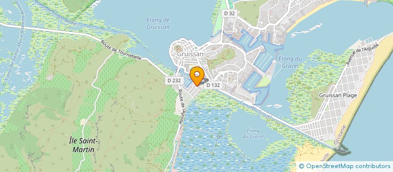 localisation de l'entreprise MONSIEUR ROBERT LARRUY  GRUISSAN