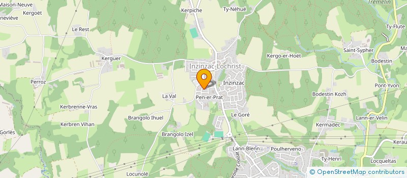 localisation de l'entreprise MONSIEUR ROBERT LASBLEYE  INZINZAC-LOCHRIST