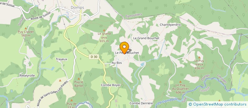 localisation de l'entreprise MONSIEUR ROBERT LASCAUD à DOMPS