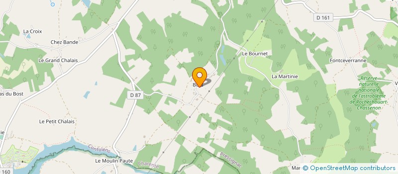localisation de l'entreprise MONSIEUR ROBERT LASNIER à PRESSIGNAC
