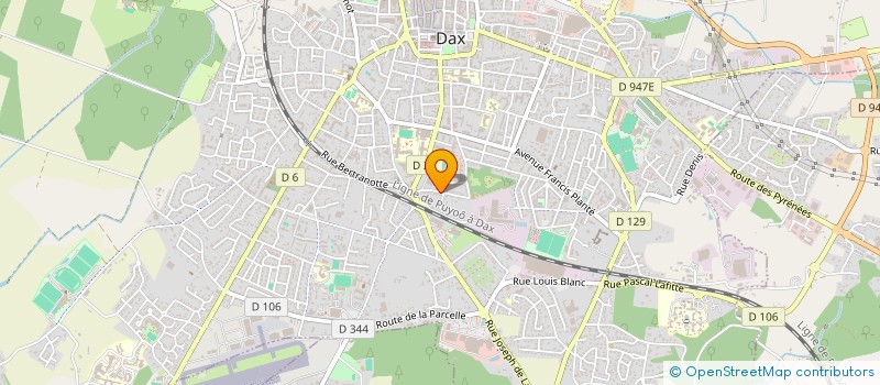 localisation de l'entreprise MONSIEUR ROBERT LAUGA  DAX