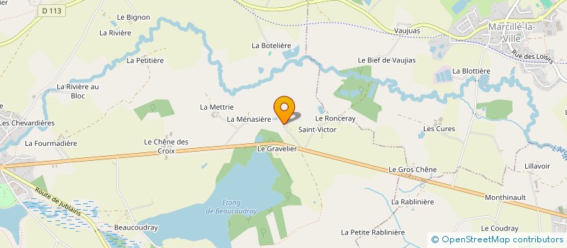 localisation de l'entreprise MONSIEUR ROBERT LAUMONNIER  BELGEARD