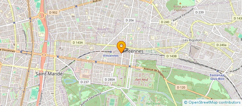 localisation de l'entreprise MONSIEUR ROBERT LAUNAY à VINCENNES