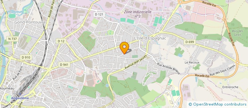 localisation de l'entreprise MONSIEUR ROBERT LAVAURE à L'ISLE-D'ESPAGNAC
