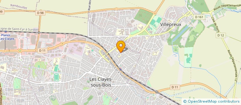localisation de l'entreprise MONSIEUR ROBERT LAZARO à LES CLAYES-SOUS-BOIS