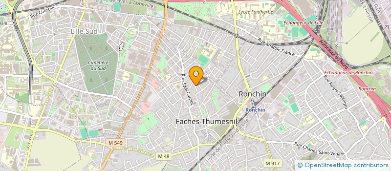 localisation de l'entreprise MONSIEUR ROBERT LE MORVAN à FACHES-THUMESNIL